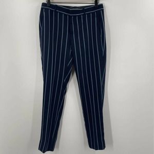 Banana Republic Skinny Slim Pants Stripe Mid Rise